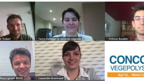 Après une journée de coaching, les 12 porteurs de projets innovants ont défendu leurs initiatives à l’occasion d’une visioconférence pour le concours du pôle de compétitivité Végépolys. ©Vegepolys Valley